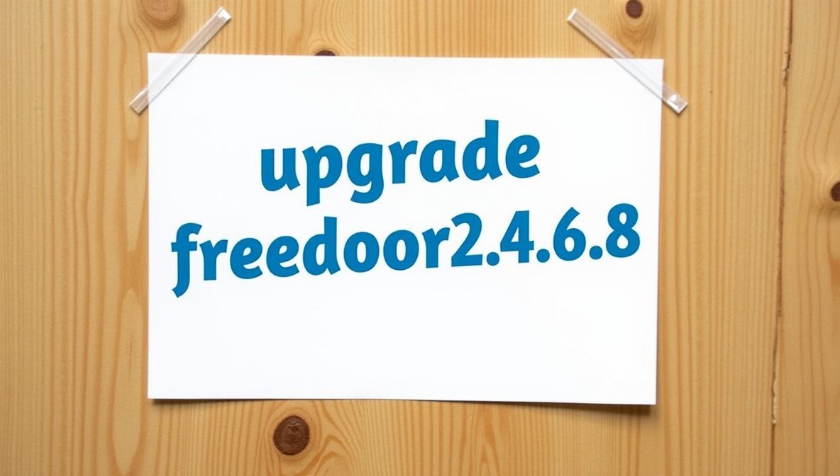 Upgrade Freedoor2.4.6.8: Complete Guide to Performance, Security, and System Optimization